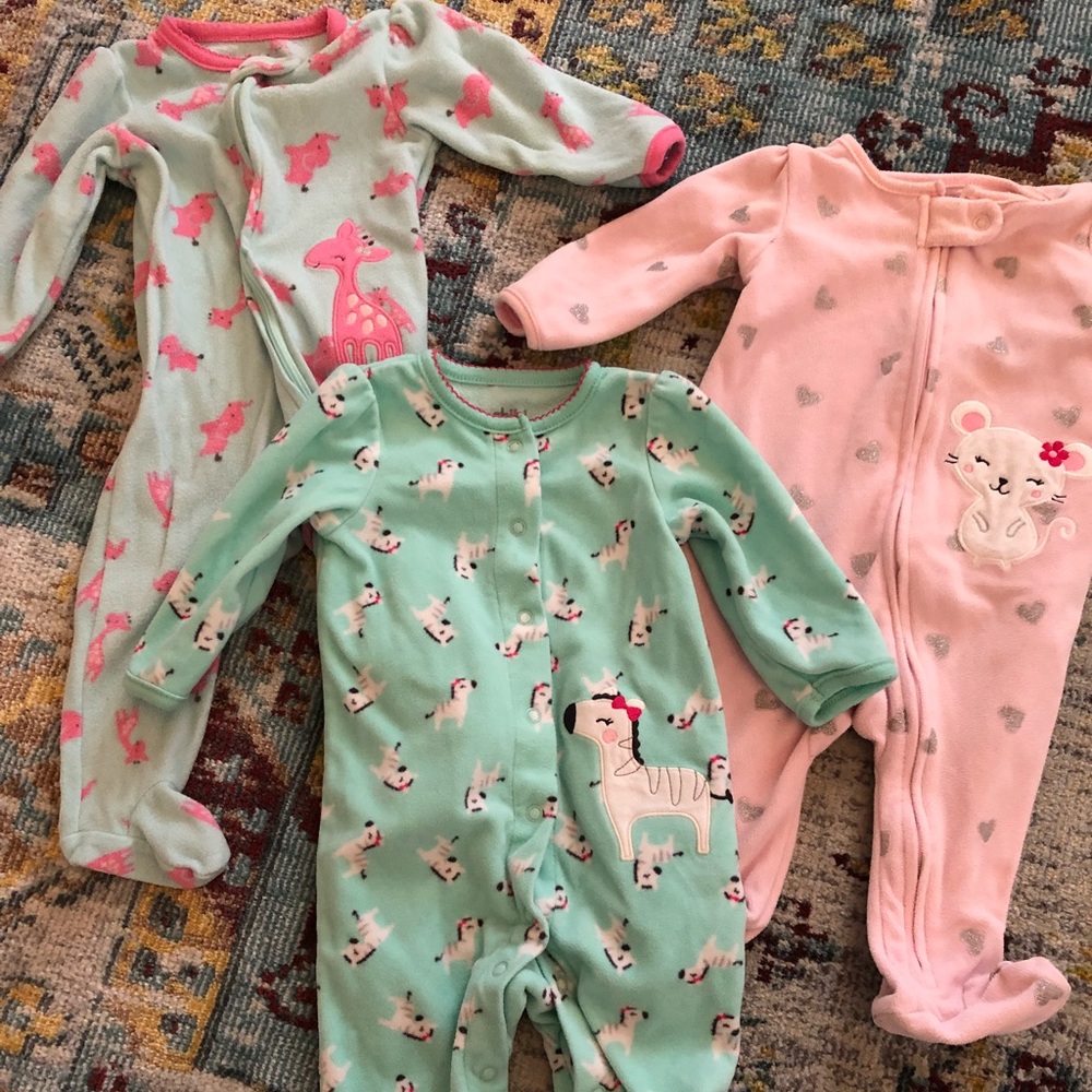 Carter’s fleece sleepers